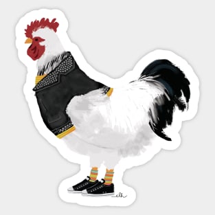 Punky Chicken! Sticker